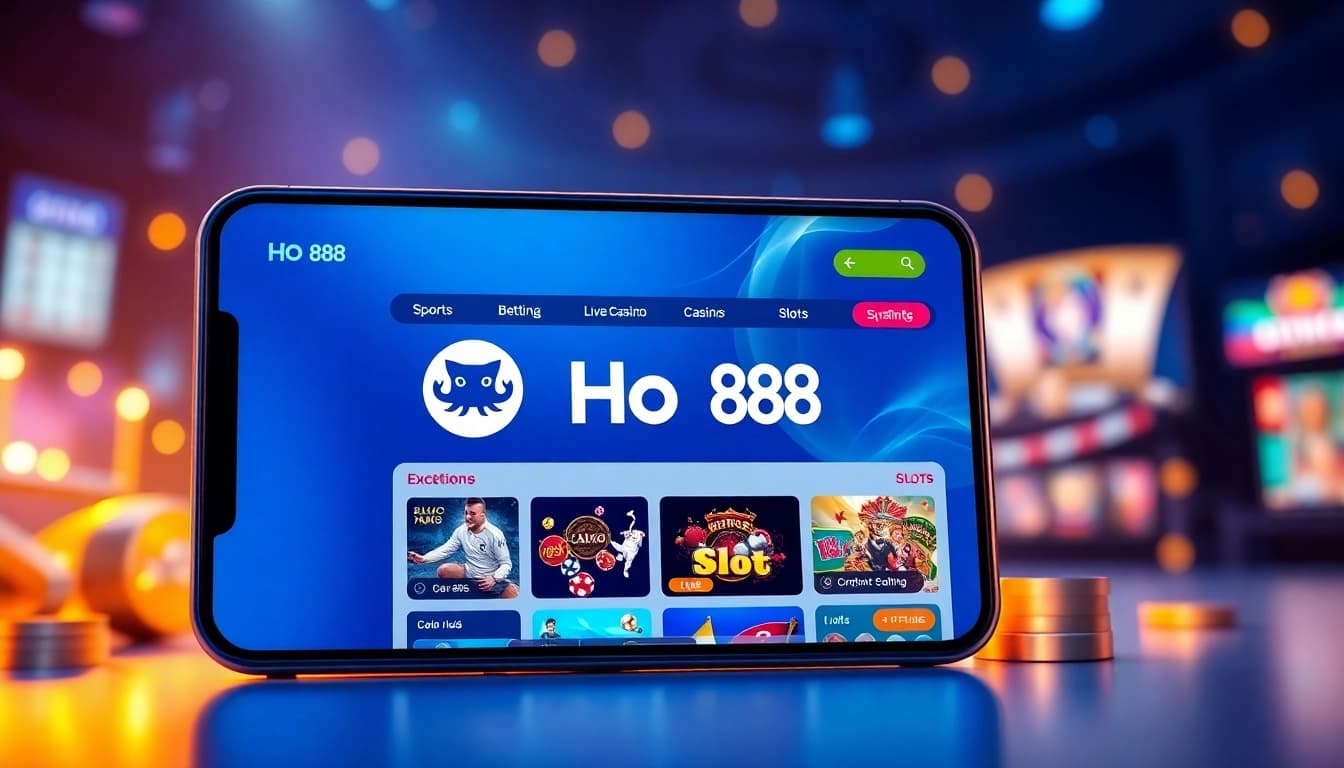 Ho88 engaging online gambling interface showcasing sports betting and casino games