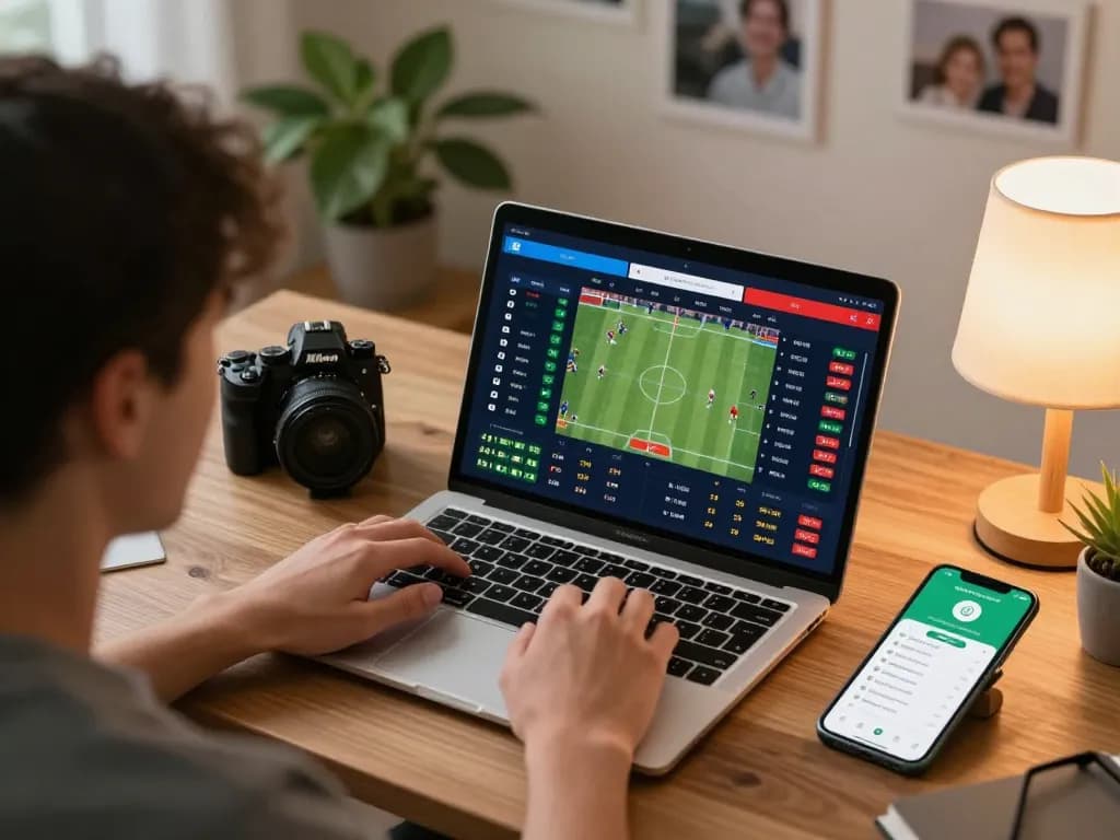 Betting on LV88 with live odds displayed on a laptop during an exciting gaming session