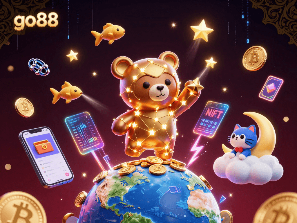 Join the adventure in go88’s vibrant casino universe filled with golden coins and crypto excitement.