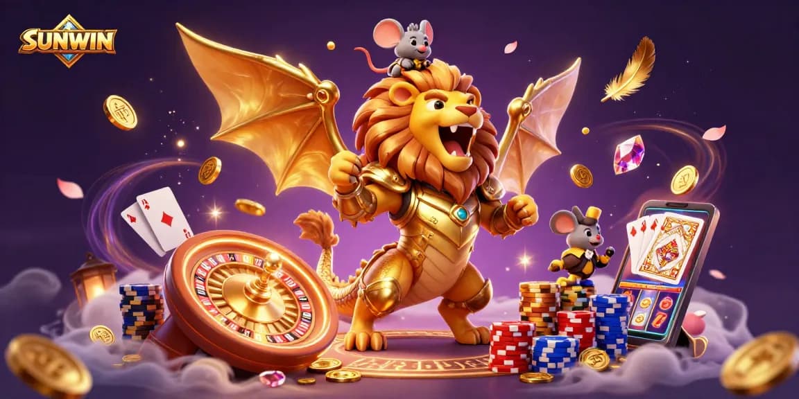 SUNWIN offers thrilling gaming experiences with 3D chimera creature and dynamic casino elements.