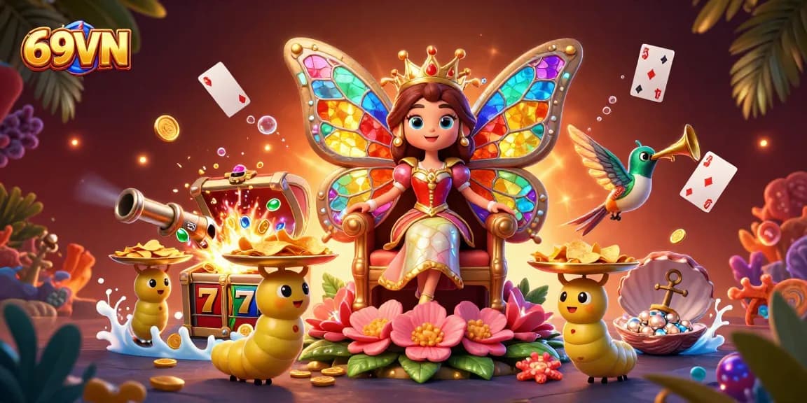 Experience thrilling gameplay at 69VN with stunning colors, slot machines, and exciting casino animations.