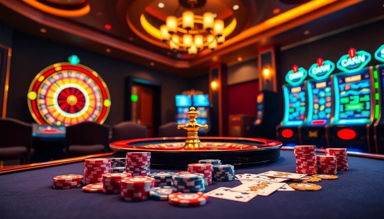 Experience luxury gambling excitement at 88xx.co.com with vibrant casino tables and slot machines.