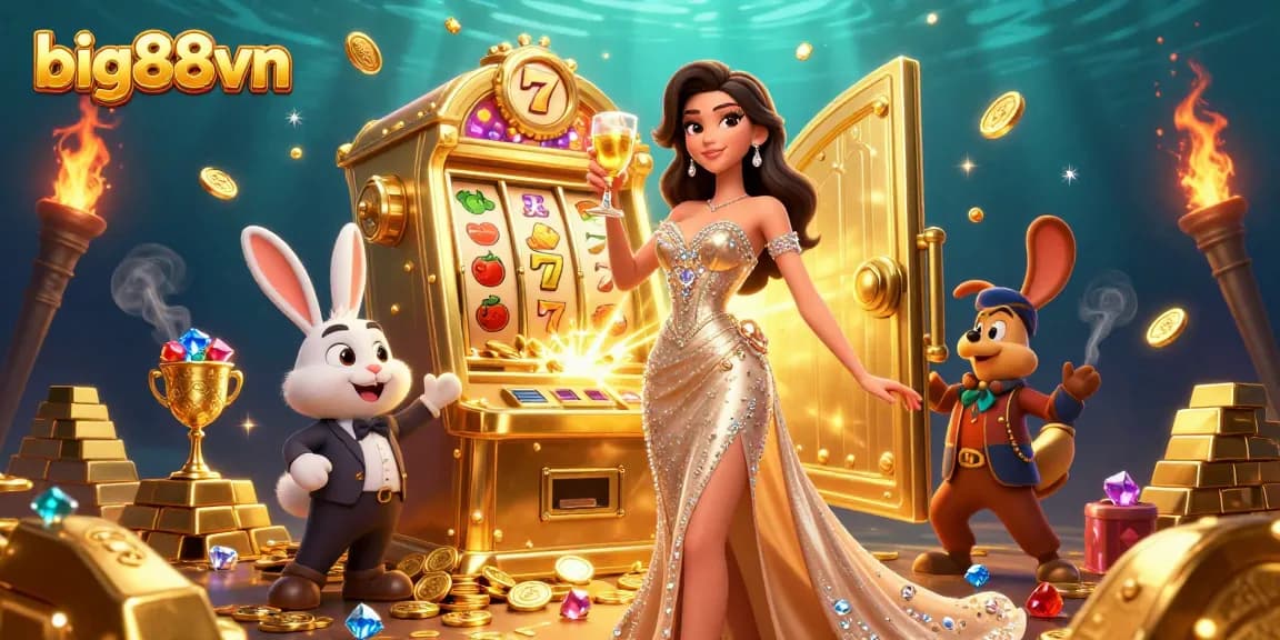 Win big with big88vn at a glamorous casino party featuring jewels and jackpots!