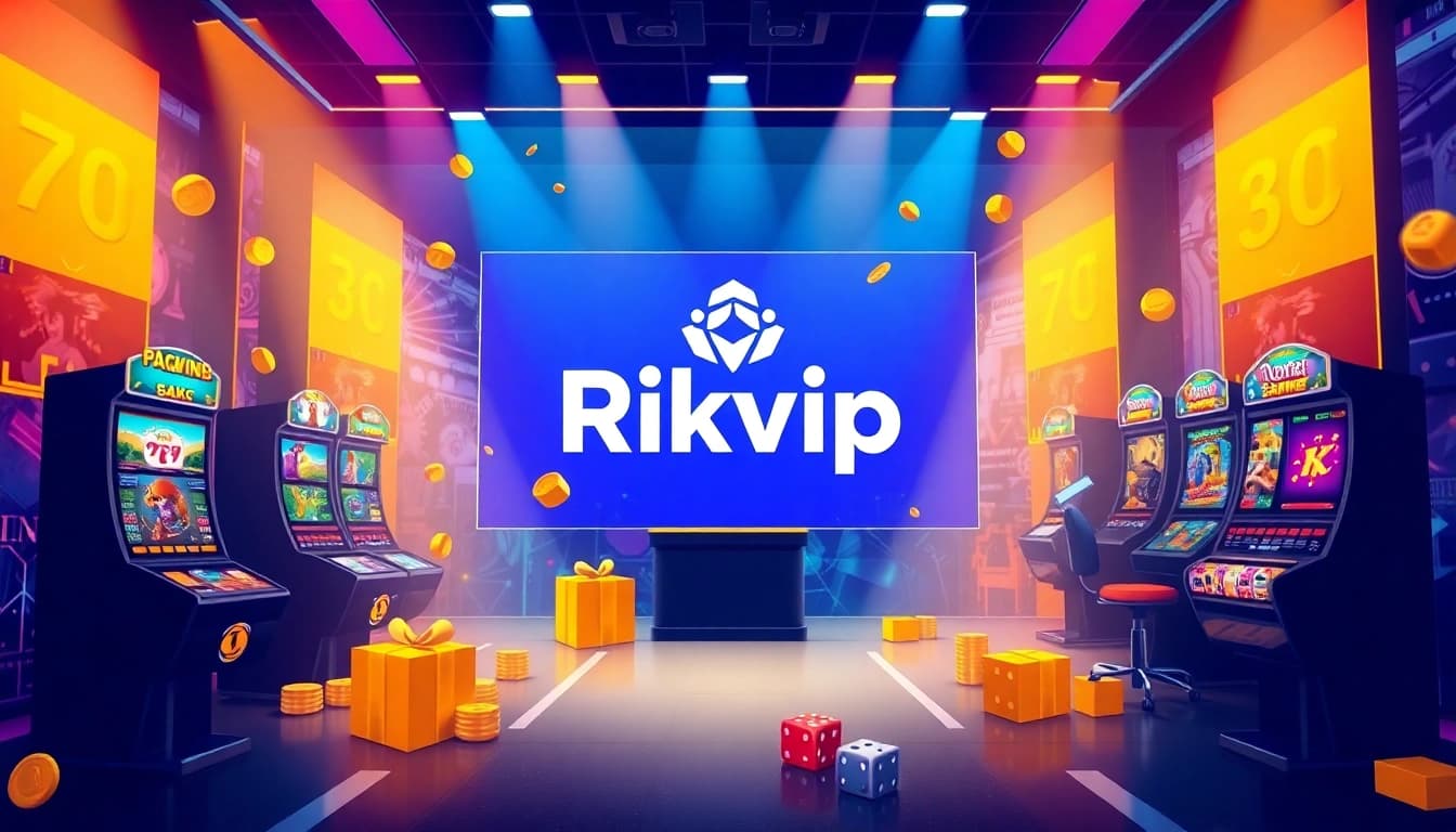Engaging online gaming interface showcasing Rikvip's diverse game selection in a professional setting.