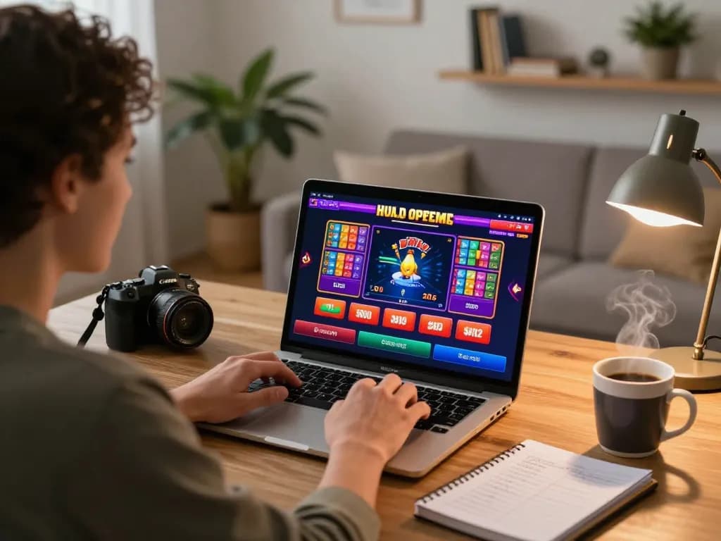 Player enjoying online gaming on 789bet with a cozy setup at home, emphasizing responsible gambling practices