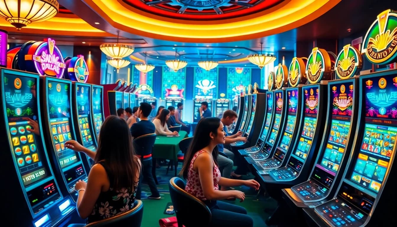 Experience the excitement of nohu gameplay at lively casino slot machines.