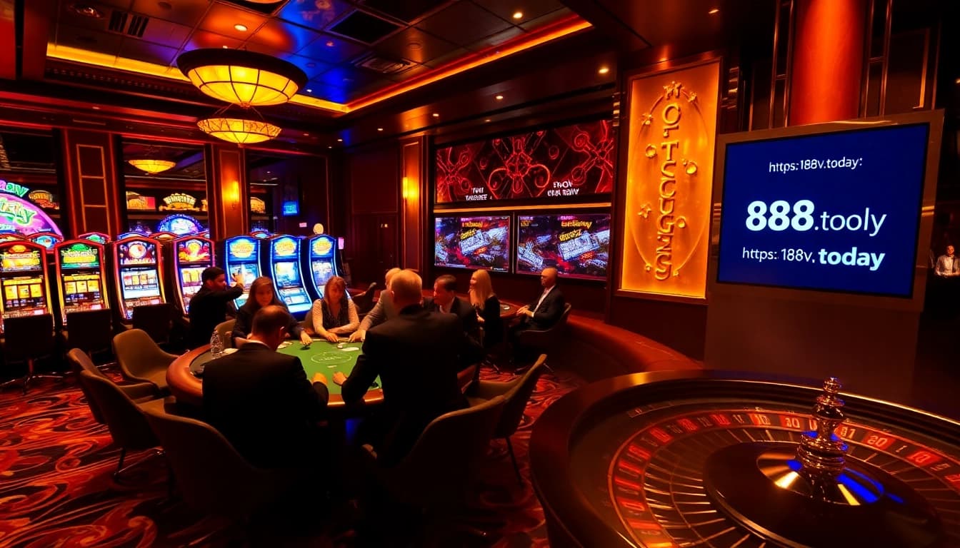 Experience thrilling poker action at https://188v.today/ with luxurious casino ambiance and vibrant gaming.