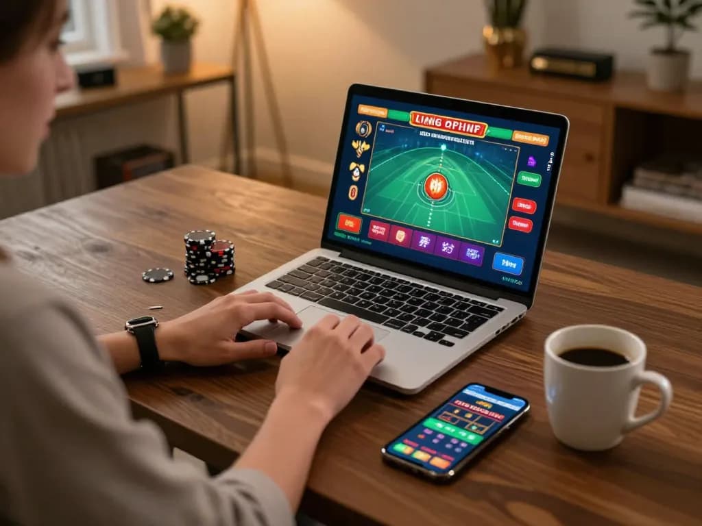Engaging with live dealer games at https://tx88at.com/ while enjoying a cozy home atmosphere.