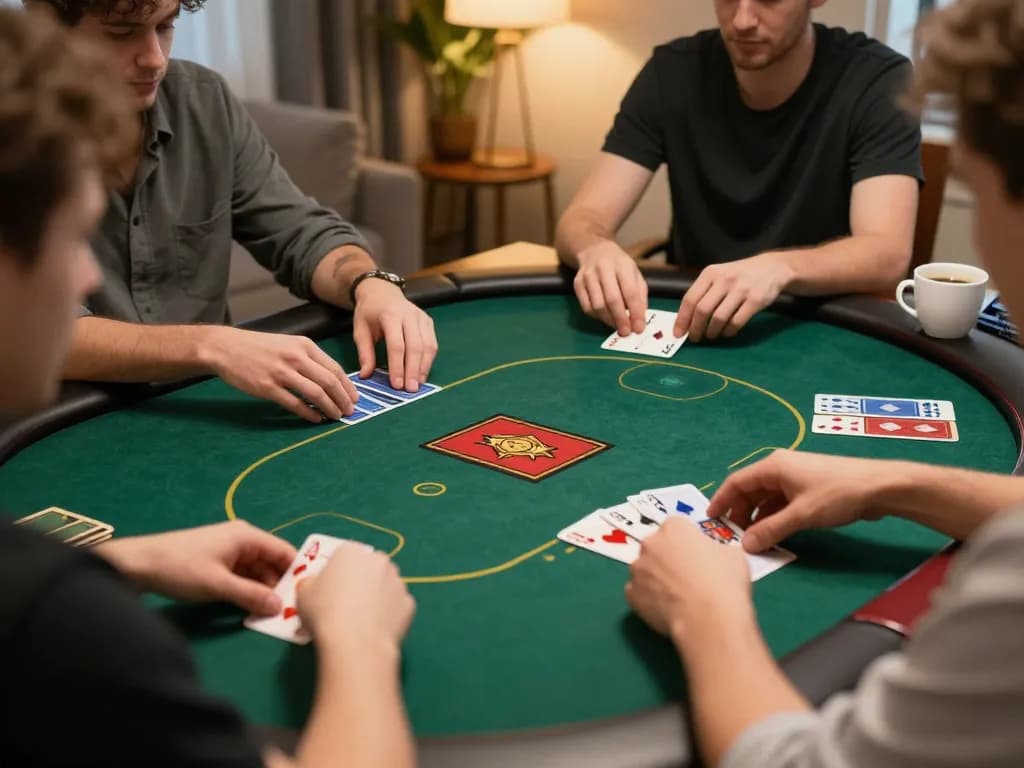 jmb88 engaging in an exciting online poker game with players’ hands and cards visible on screen