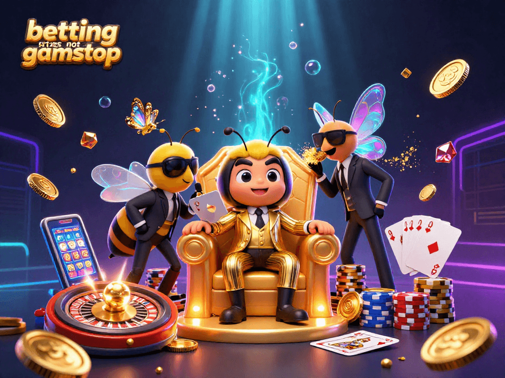 Experience exciting games at betting sites not on gamstop featuring vibrant casino elements and characters.
