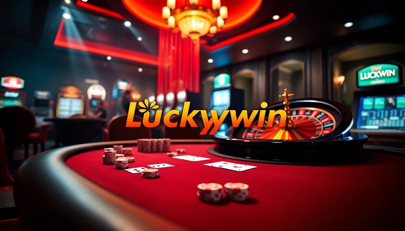 Experience the excitement of Luckywin online casino with a vibrant gambling atmosphere.