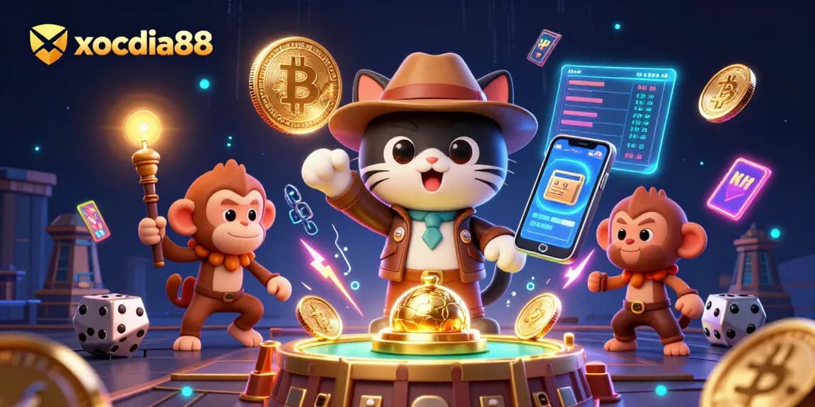 Xocdia88 offers thrilling gameplay with a 3D cartoon explorer uncovering casino treasures!