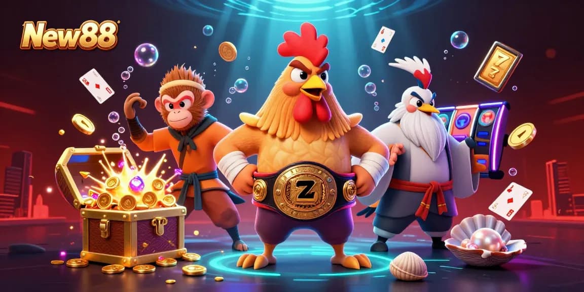 Experience thrilling wins at New88 with vibrant casino action and engaging character dynamics.