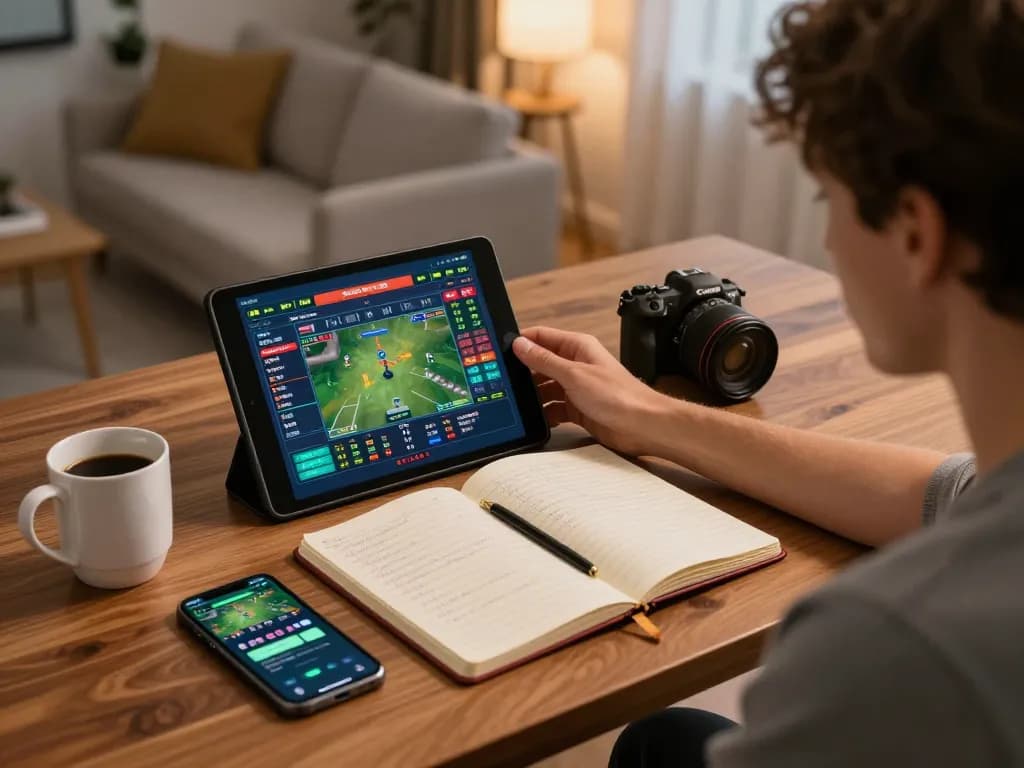 Engaged user on https://s8inc.com/ exploring online sports betting options from a cozy home setup.