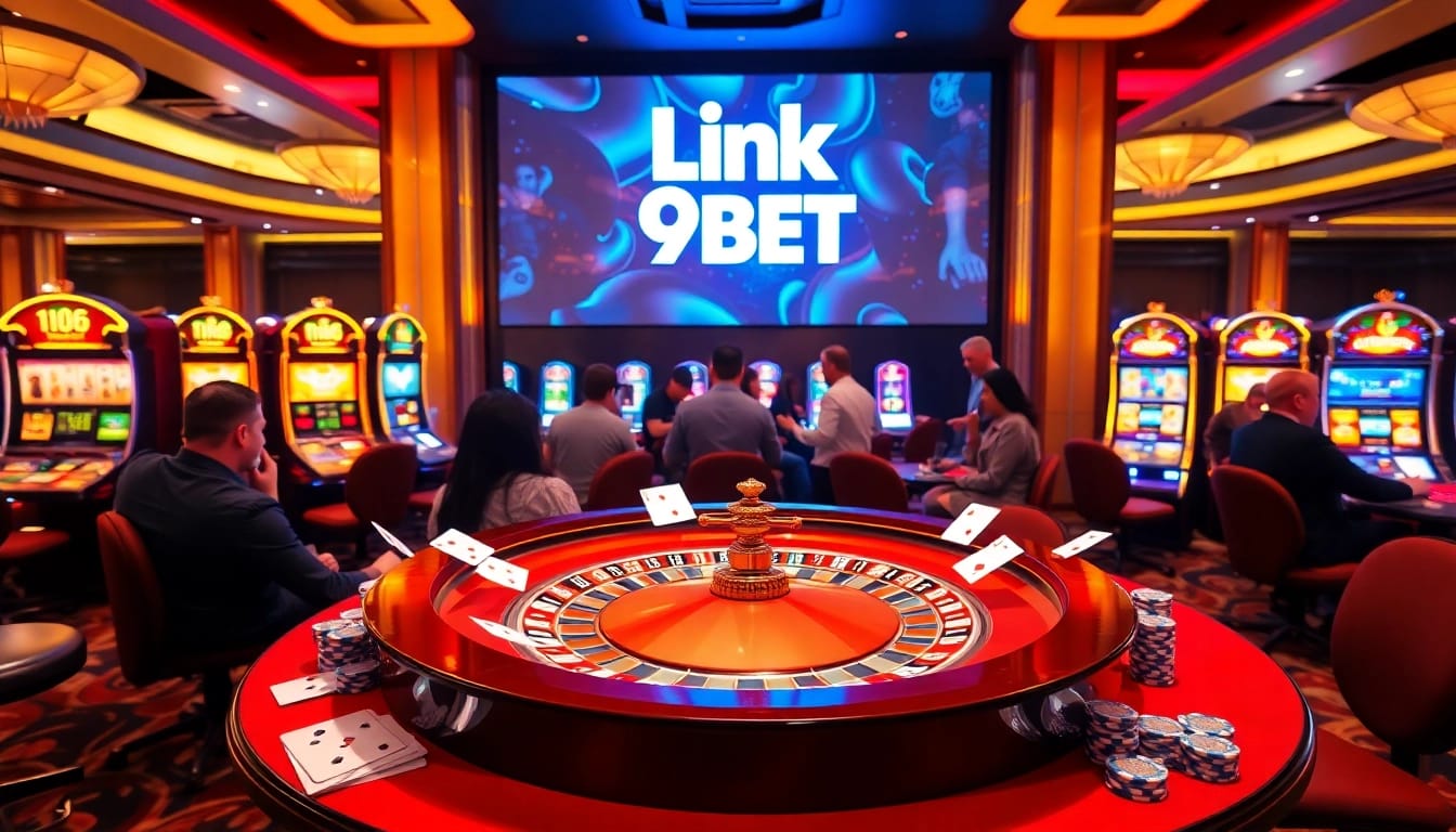 Experience the thrill of Link 9BET with colorful casino tables and dynamic gameplay.