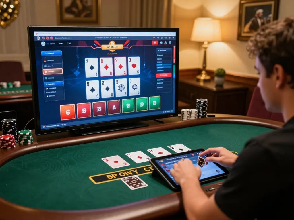 Player engaging in live dealer blackjack at NK88 online casino, showcasing immersive gaming