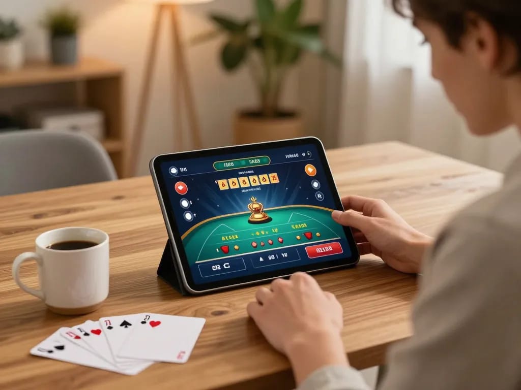 Experience online gaming at https://v788.biz/ with a player focused on live casino action from a cozy home.
