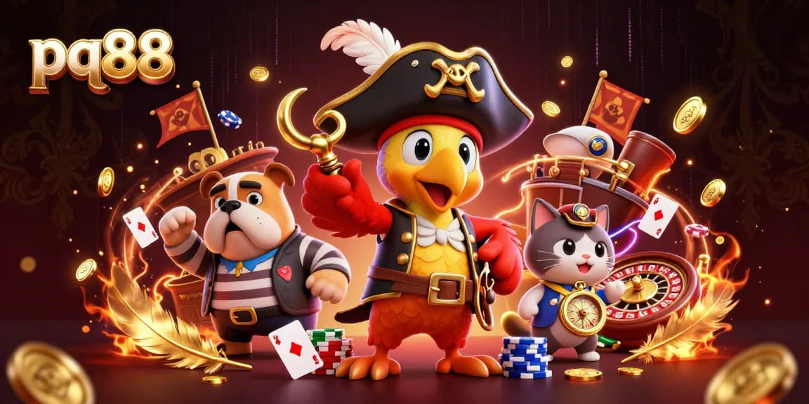 Engage in thrilling gameplay at pq88 with vibrant casino action and colorful characters.