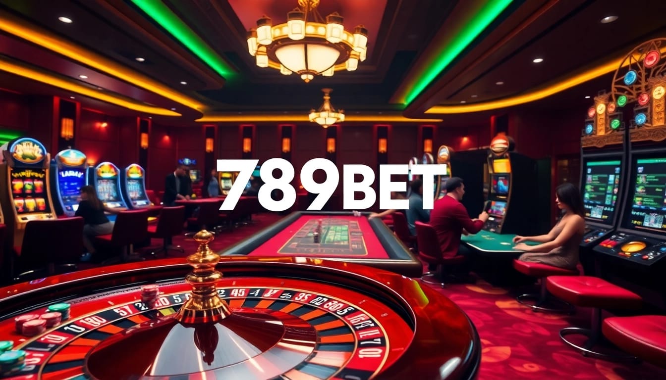 Experience the thrill of 789BET with an exciting casino atmosphere featuring roulette and poker.