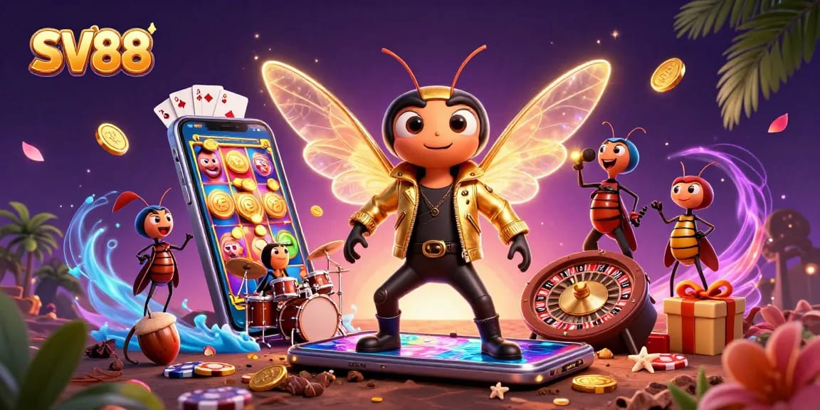 SV88 captivates players with dynamic slot game action and vibrant casino elements.