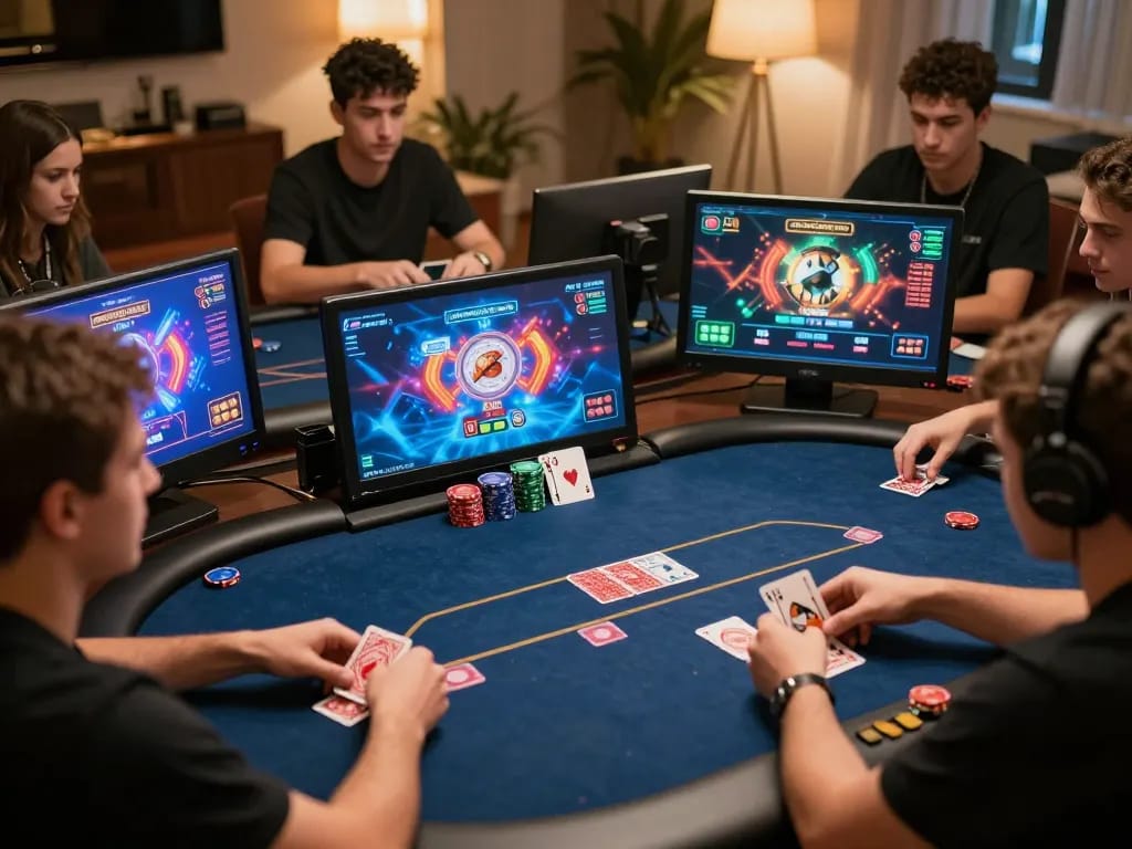 W88 poker game screenshot showcasing players' strategies in an exciting online setup