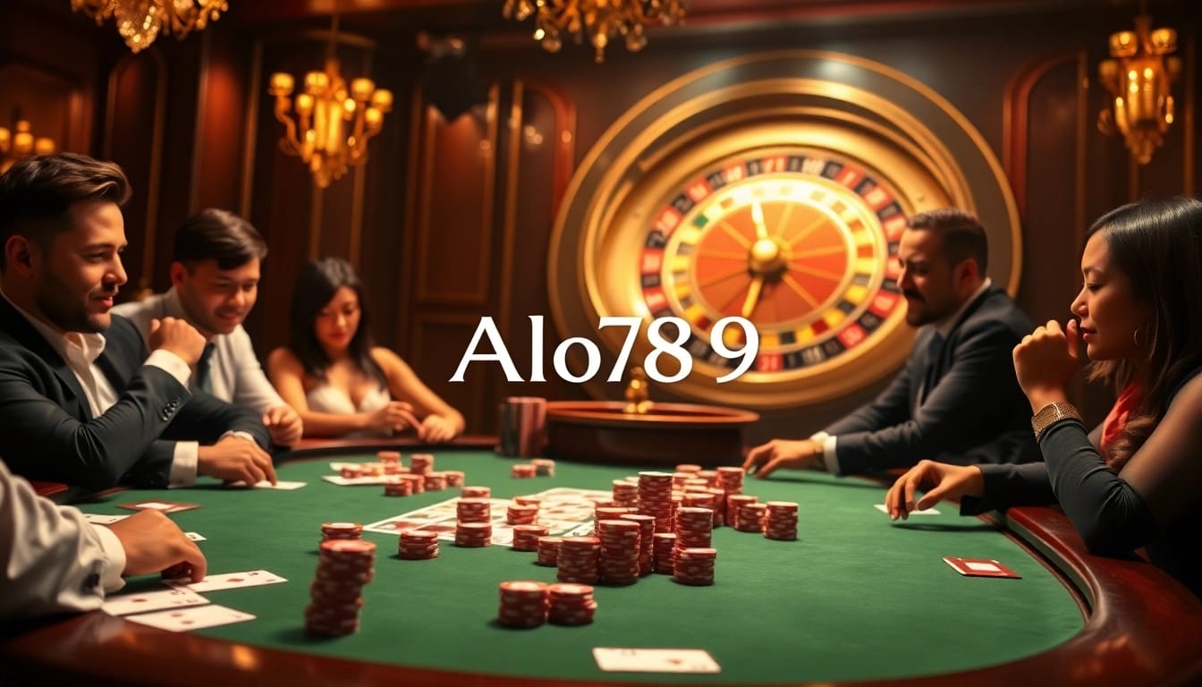 Experience the thrill of ALo789 with players engaging in high-stakes casino games like poker and roulette.