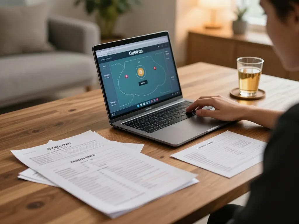 Nohu90 COM player engaging in online poker strategy with laptop and notes for bankroll management.