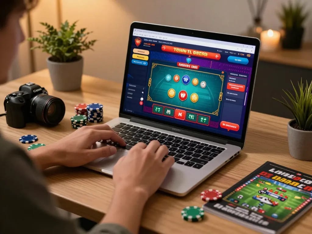 Engaging online gambling experience on go8 platform with player actively betting