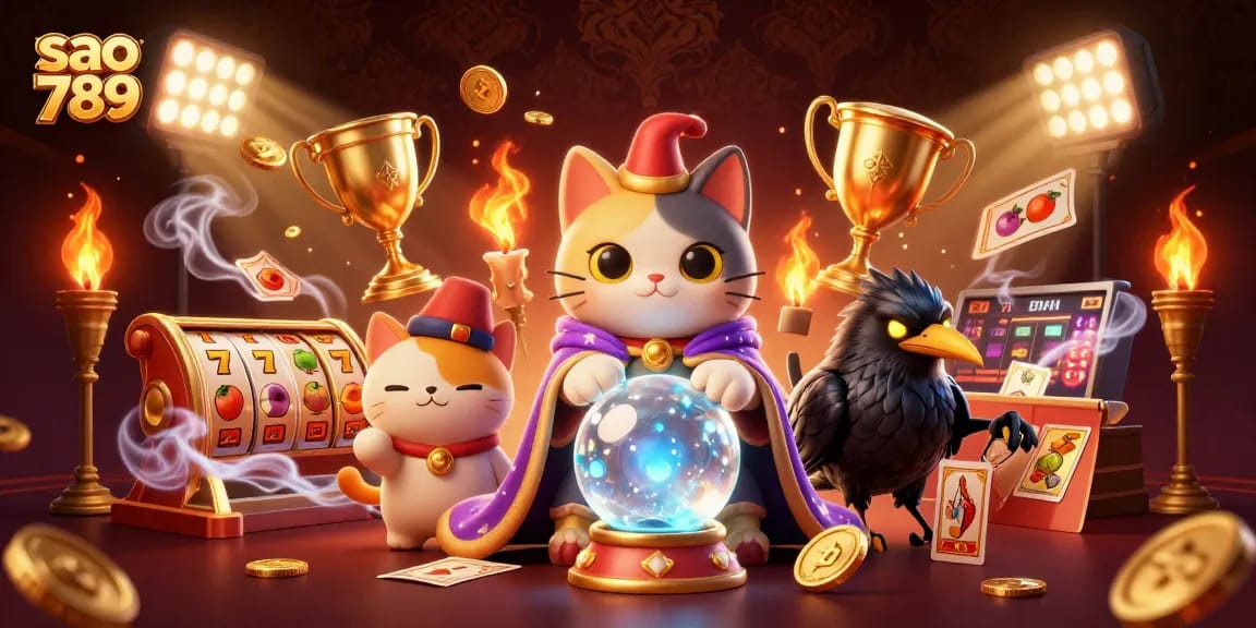 Experience thrilling wins with slots at sao 789, featuring vibrant characters and gaming elements.