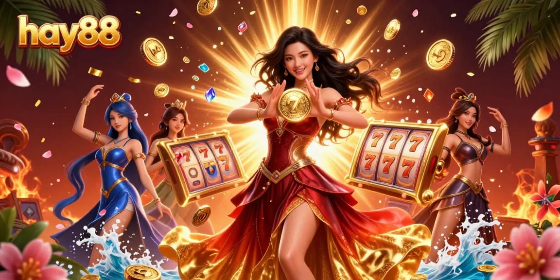 Experience the rich gambling action at hay88 with immersive slots, dazzling coins, and vibrant visuals.