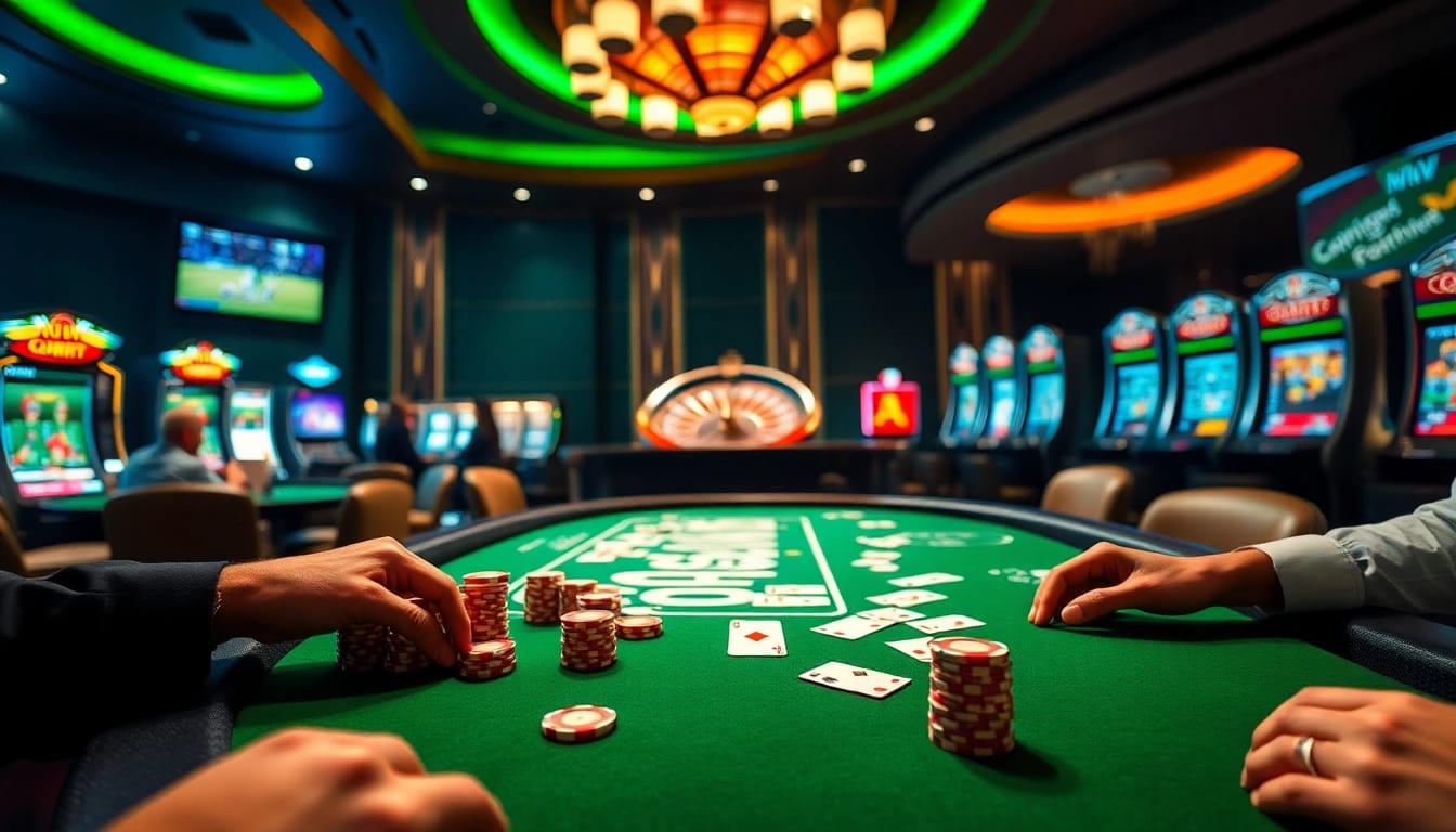Experience exciting gambling action at Cakiatv's vibrant casino scene featuring poker and sports live streams.