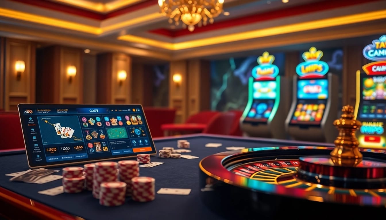 Exciting online gambling interface at Go99 showcasing diverse casino games and betting options.