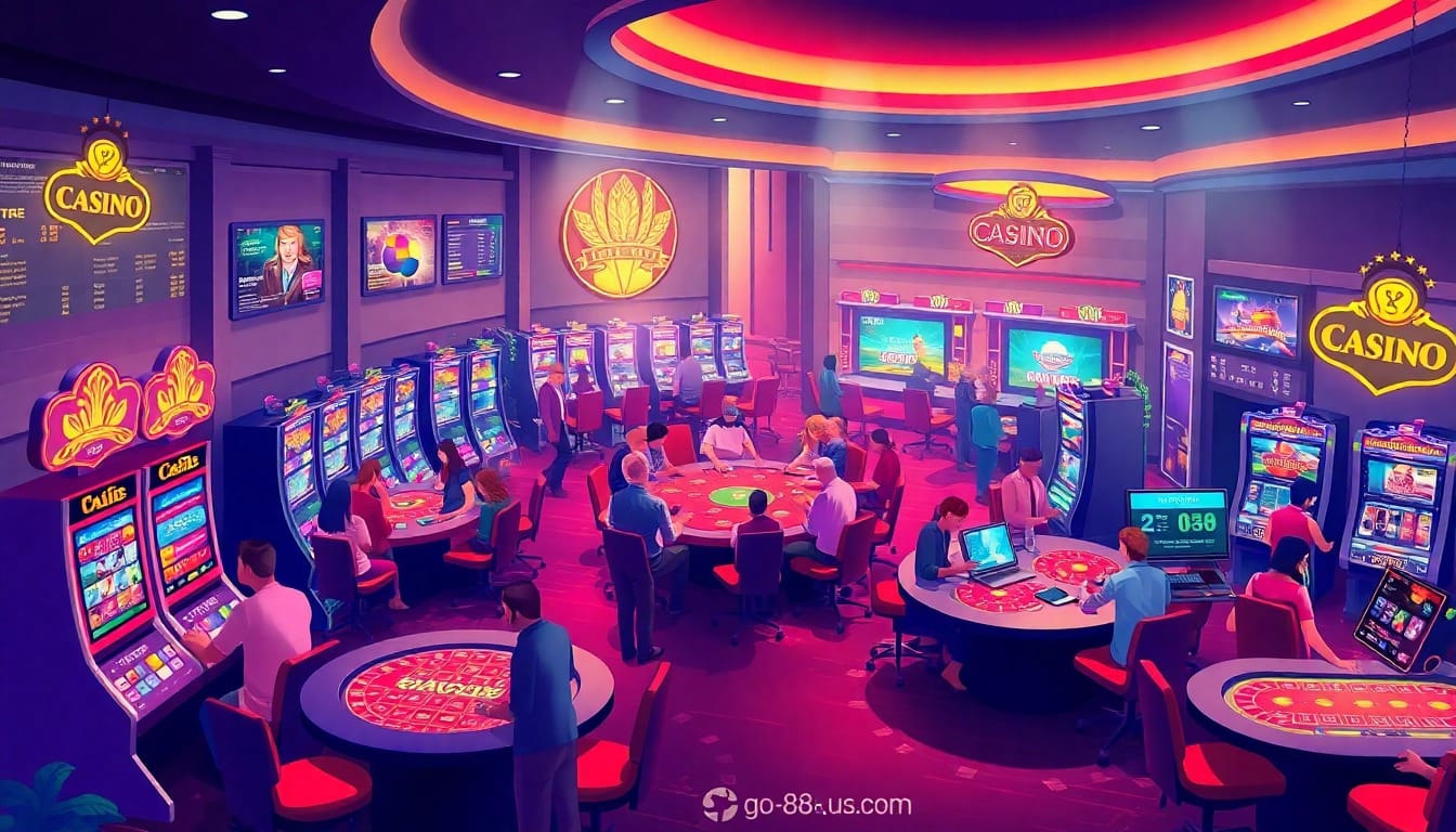 Exciting online casino experience at go-88.us.com with diverse players enjoying games.