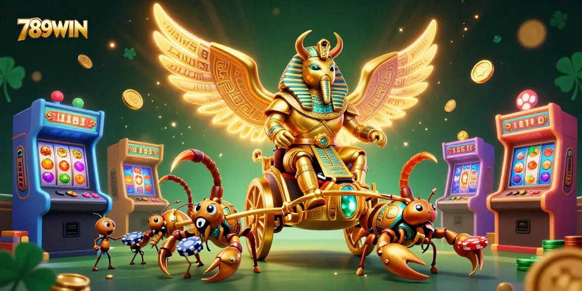 Experience thrilling gaming moments at 789WIN with vibrant casino elements and engaging characters.