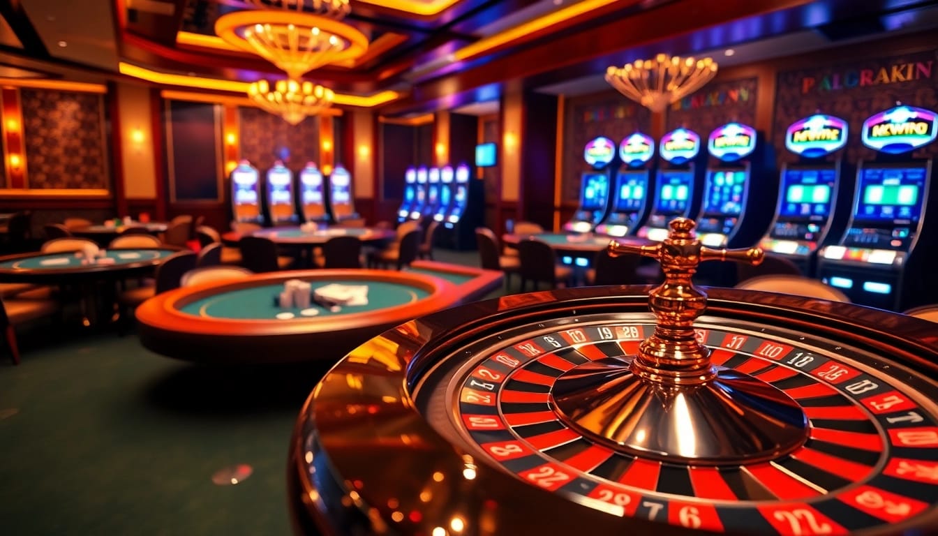 Engage with the excitement of https://kkwin.life/ at a luxury casino with roulette wheels and poker tables sparkling.