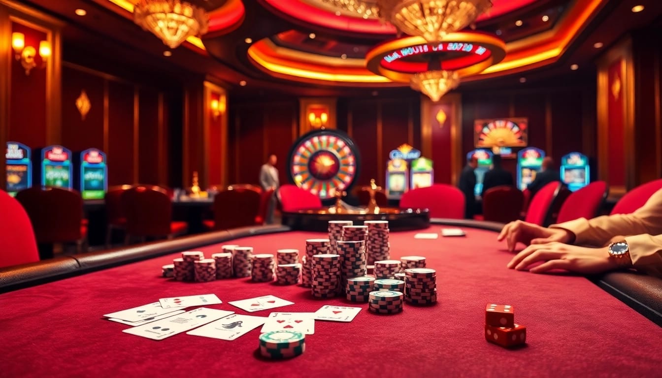 Engaging poker gameplay at https://zk88.club/ with vibrant casino ambiance and thrilling atmosphere.