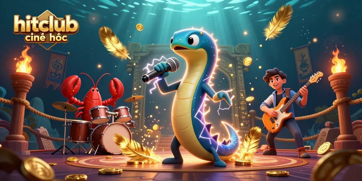 Experience hitclub chính thức with an underwater casino vibe featuring vibrant characters and dynamic game elements.