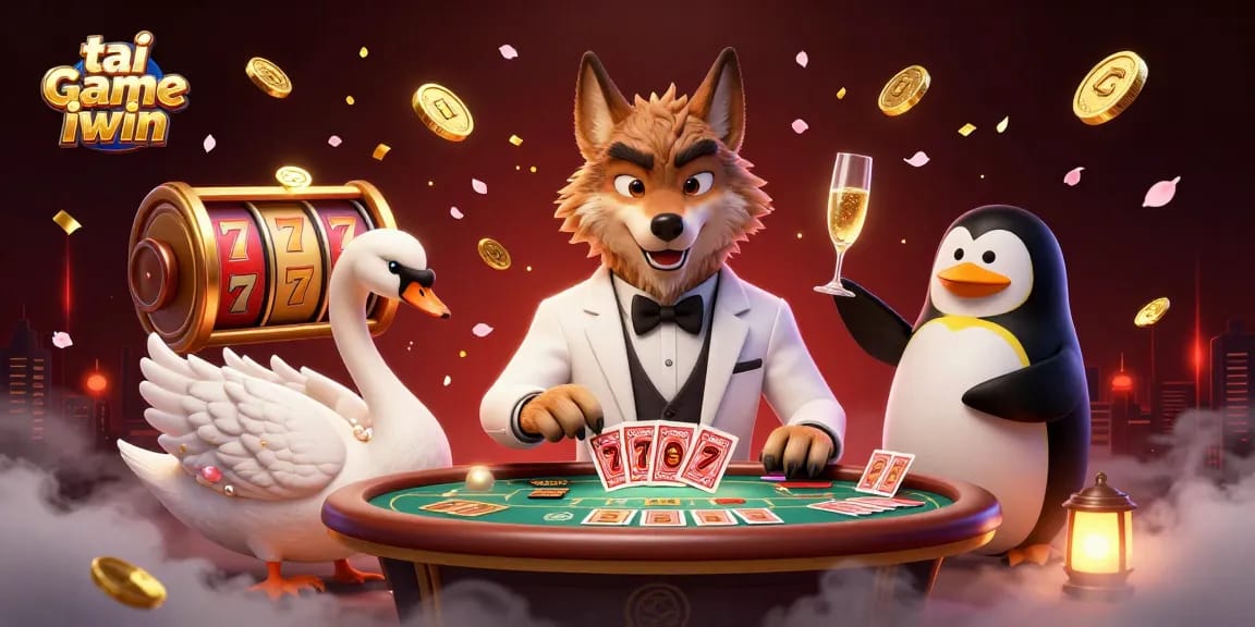 Engage in tai game iwin with an immersive casino experience featuring elegant characters and shiny slot reels.