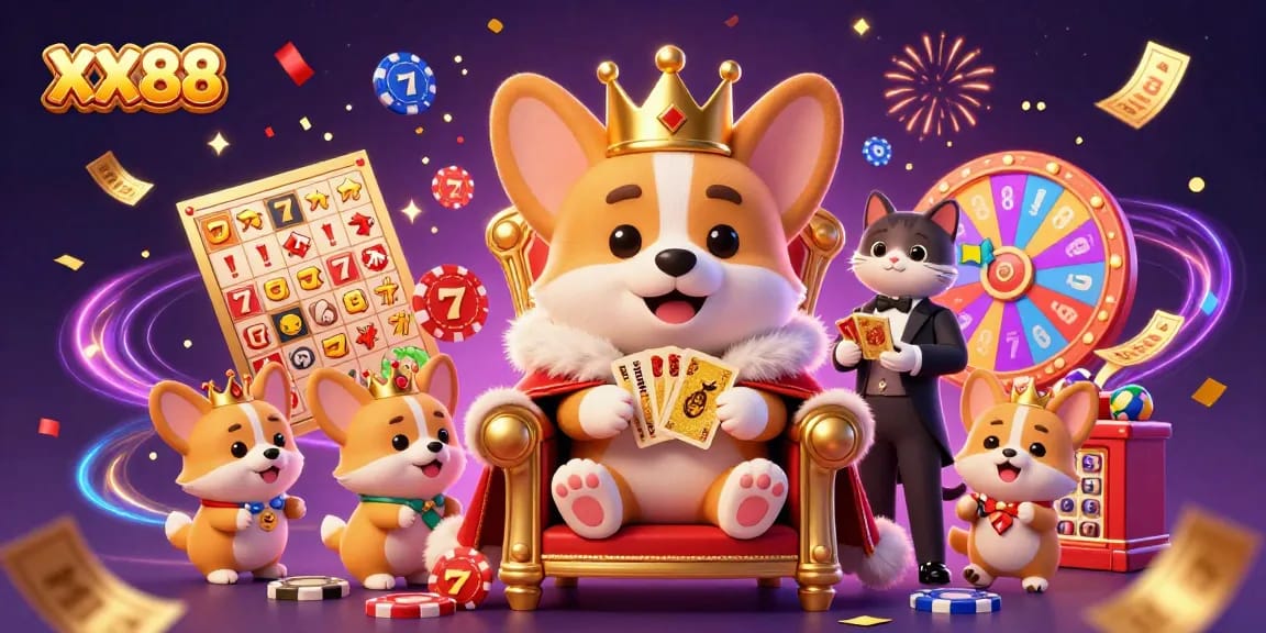 Experience the thrills at XX88 with vibrant slots, jackpots, and playful characters.