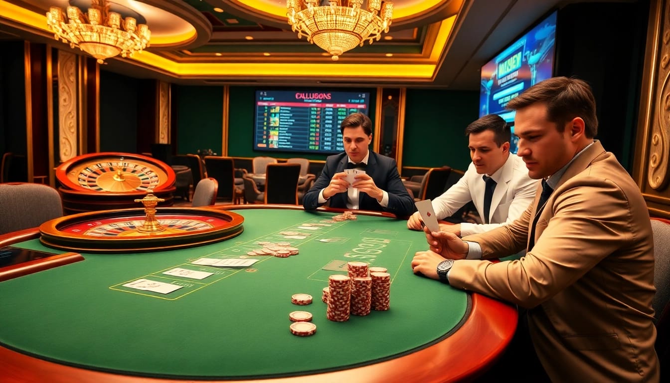 Experience the thrill of online gaming at https://789betg.com/ with professional players in an elegant casino setting.