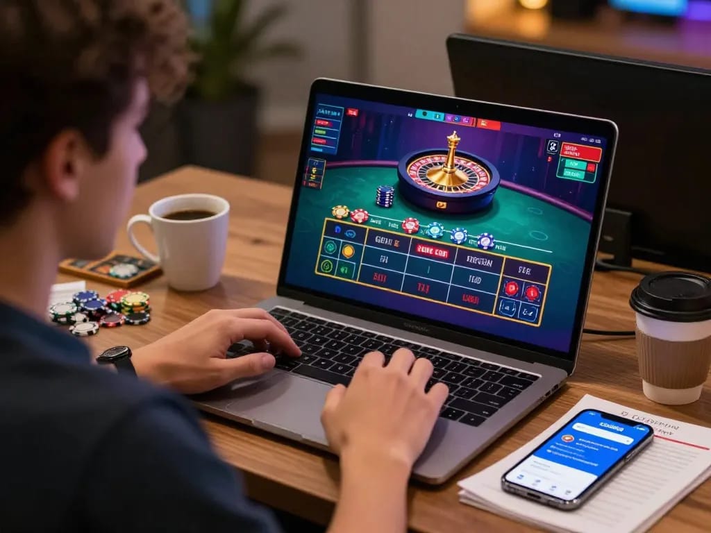 Player enjoys exciting live dealer experiences at GOOD88 online casino, engaging with live roulette gameplay.