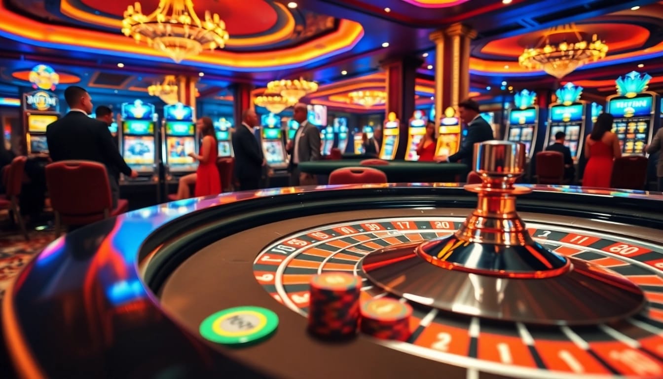 Experience thrilling action at the casino with 11WIN at the roulette table surrounded by excitement.