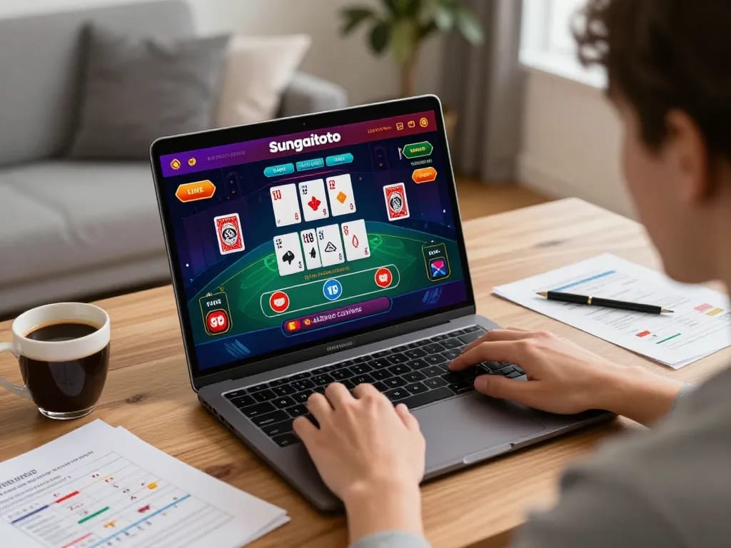 Sungaitoto online gaming interface showcasing a player’s strategic engagement during a live dealer session.