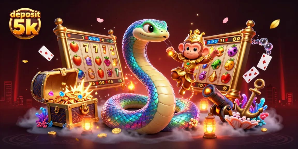 Experience the thrill of deposit 5k slots with vibrant jackpot excitement and magical elements.