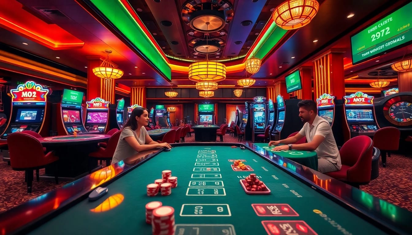 E88 COM offers a vibrant and luxurious online gambling experience in a modern casino setting.
