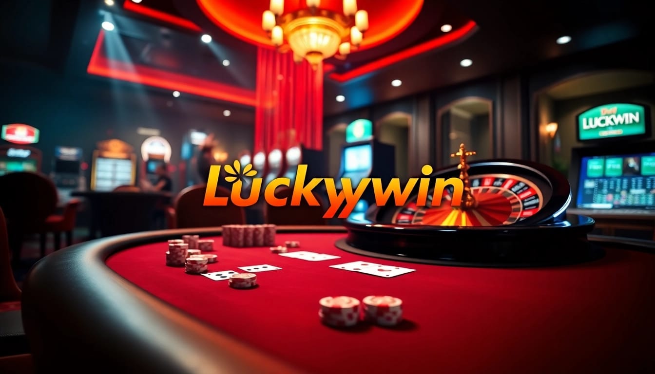 Experience the excitement of Luckywin online casino with a vibrant gambling atmosphere.