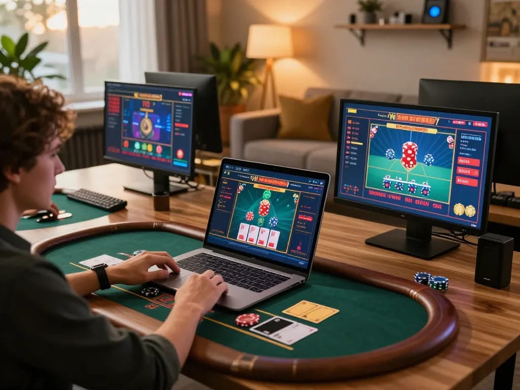 Engaging gameplay on 1gom’s online casino platform with a user-focused setup.
