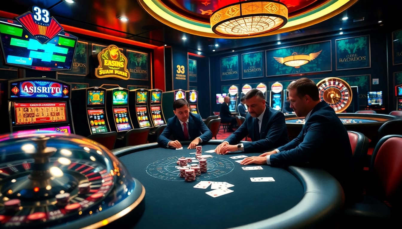 Experience thrilling gambling action at https://33winn.gold/ with vibrant poker tables and exciting slot machines.