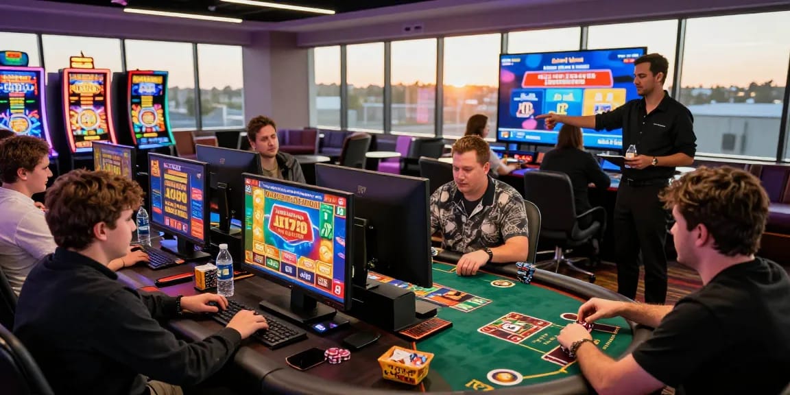 Engaging scene at non UK casinos showcasing interactive gaming experiences for players at https://dsam.org.uk