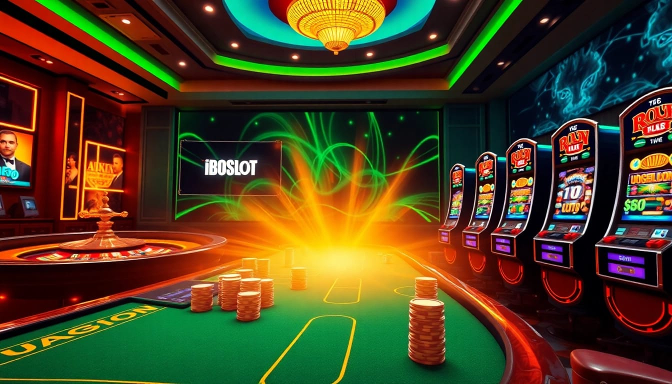 Experience thrilling online casino action with IBOSLOT's engaging games and opportunities.